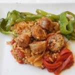SALCHICHAS Y PIMIENTOS AL WOK