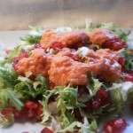 ENSALADA DE ESCAROLA,GRANADA Y TOMATE