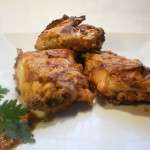 conejo al adobo estilo romesco