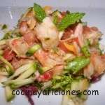 ensalada de gambas