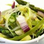 Ensalada de verdura crujiente y vermichelis