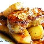 foie con manzana