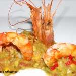 gambas con guacamole
