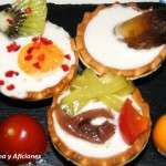 trio de tartaletas de anchoa