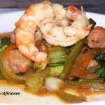 Chop suey de verduras, albondigas y gambas ok