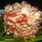 ensalda de semi di melone con gambas 2