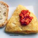 Tortilla de patata con alegrias Riojanas