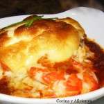 corvina en costra con gambas
