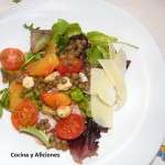 Ensalada de lentejas y sanguinas 12