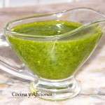 Vinagreta verde de perejil y cilantro 1