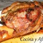 Jarrete o codillo de jamón con hierbas frescas