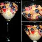 Postre de frutas y quínoa