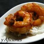 salteado de gambas con naranja 2
