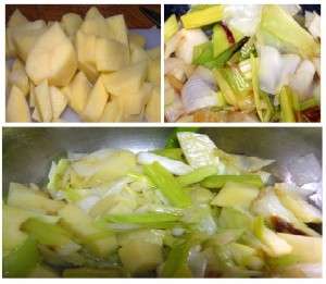 Vichyssoise (crema de puerros) con toque, receta